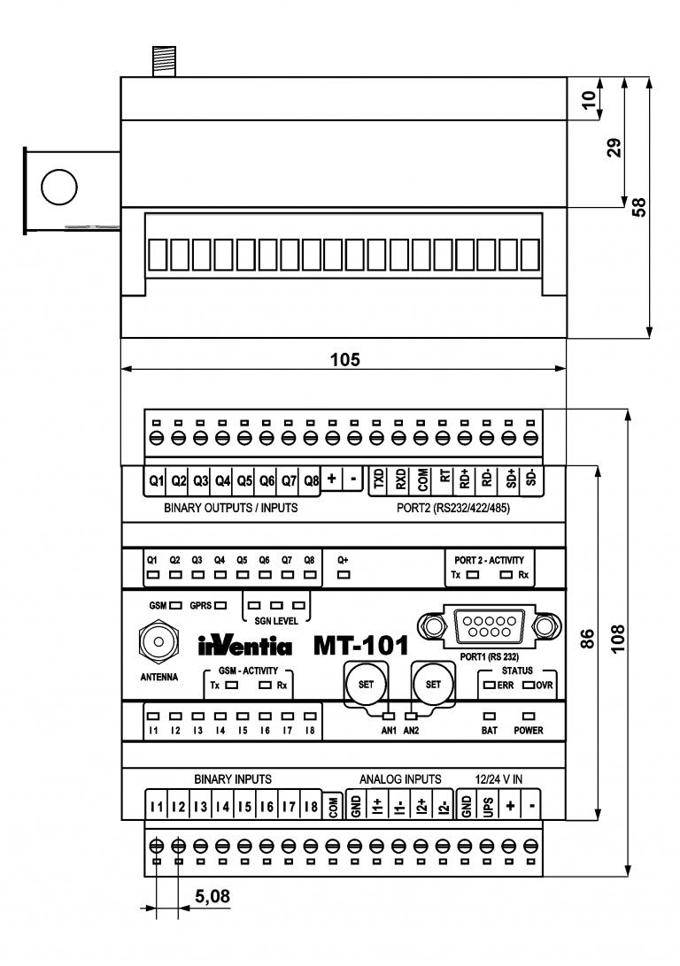 MT-101 - Telemetry Module For On-line Monitoring And Local Control ...